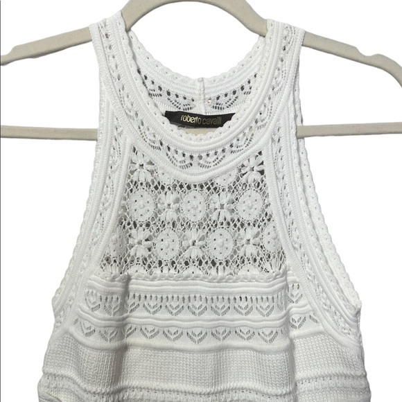 Roberto Cavalli White Crochet Dress - Picture 3 of 7